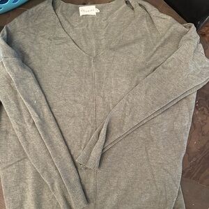 Olive Green V-Neck Sweater